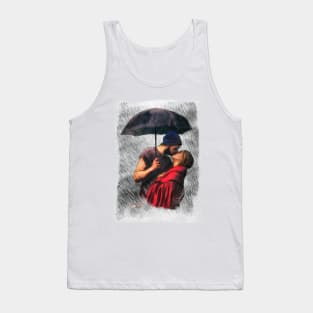 Couple under the rain Tank Top